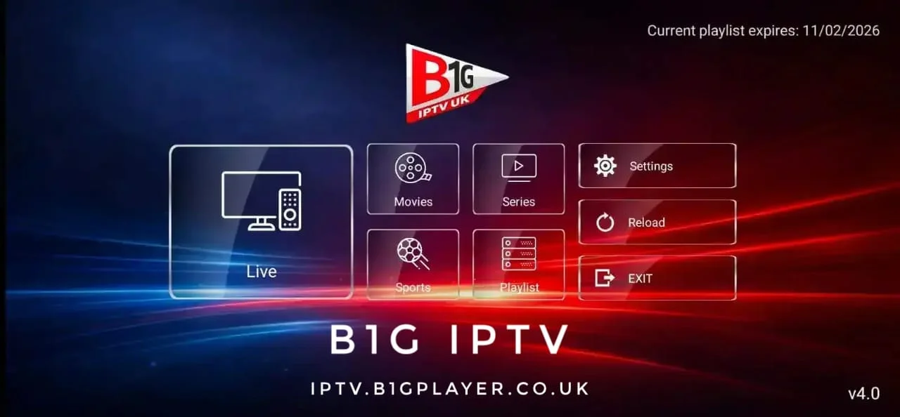 B1G IPTV Player